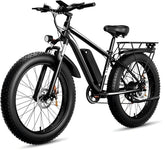 Vélo électrique tout-terrain EB26 1000 W avec autonomie de 96 km et vitesse de 45 km/h