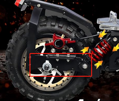 Support arrière pour scooters Q06Pro.