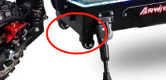1 paire de roues auxiliaires pour trottinette Q06Pro