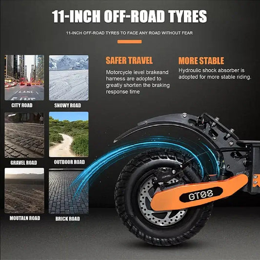 Arwibon GT08 — The Ultimate Off-Road Electric Scooter Built for Power, Adventure, and All-Terrain Freedom