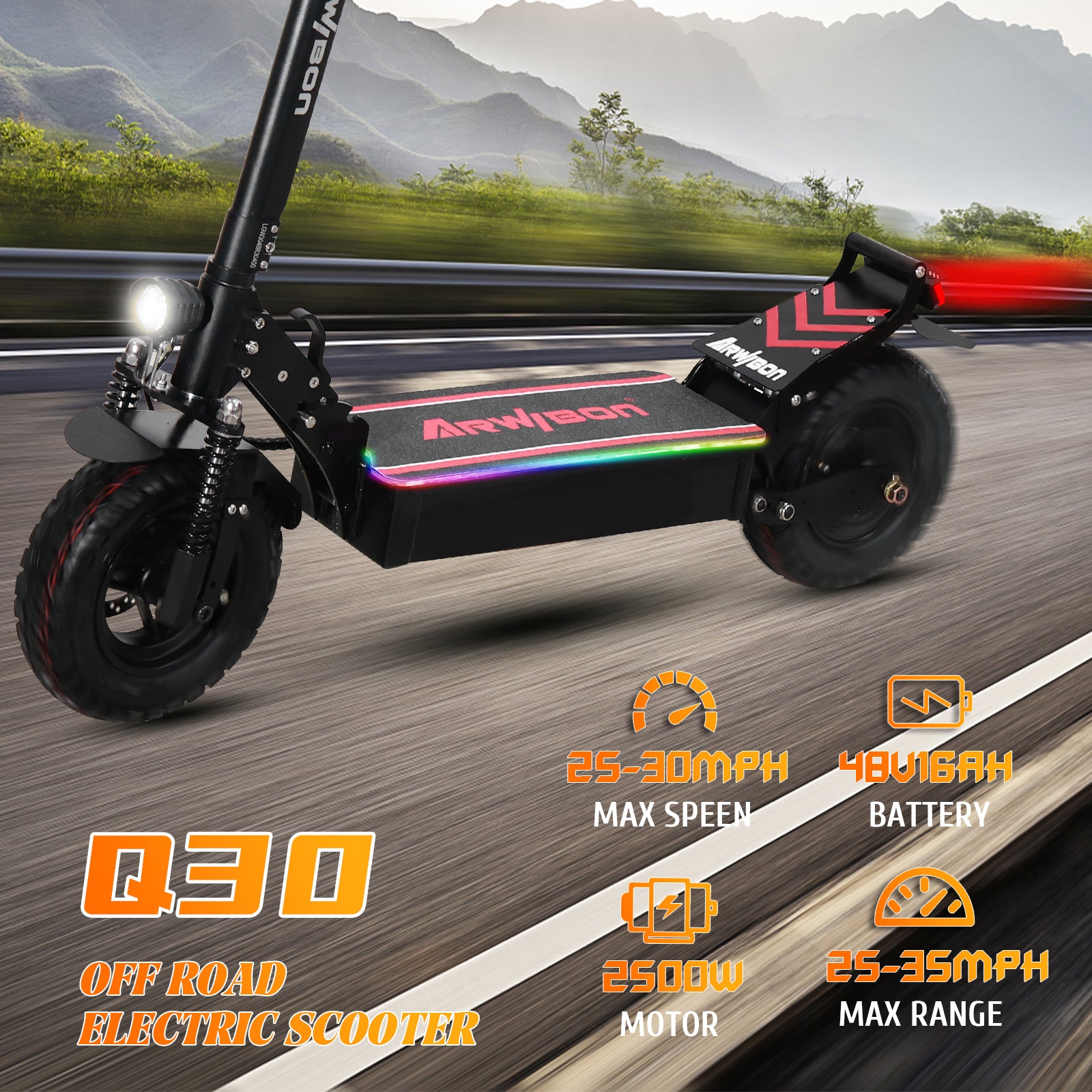 Arwibon Q30 Electric Scooter