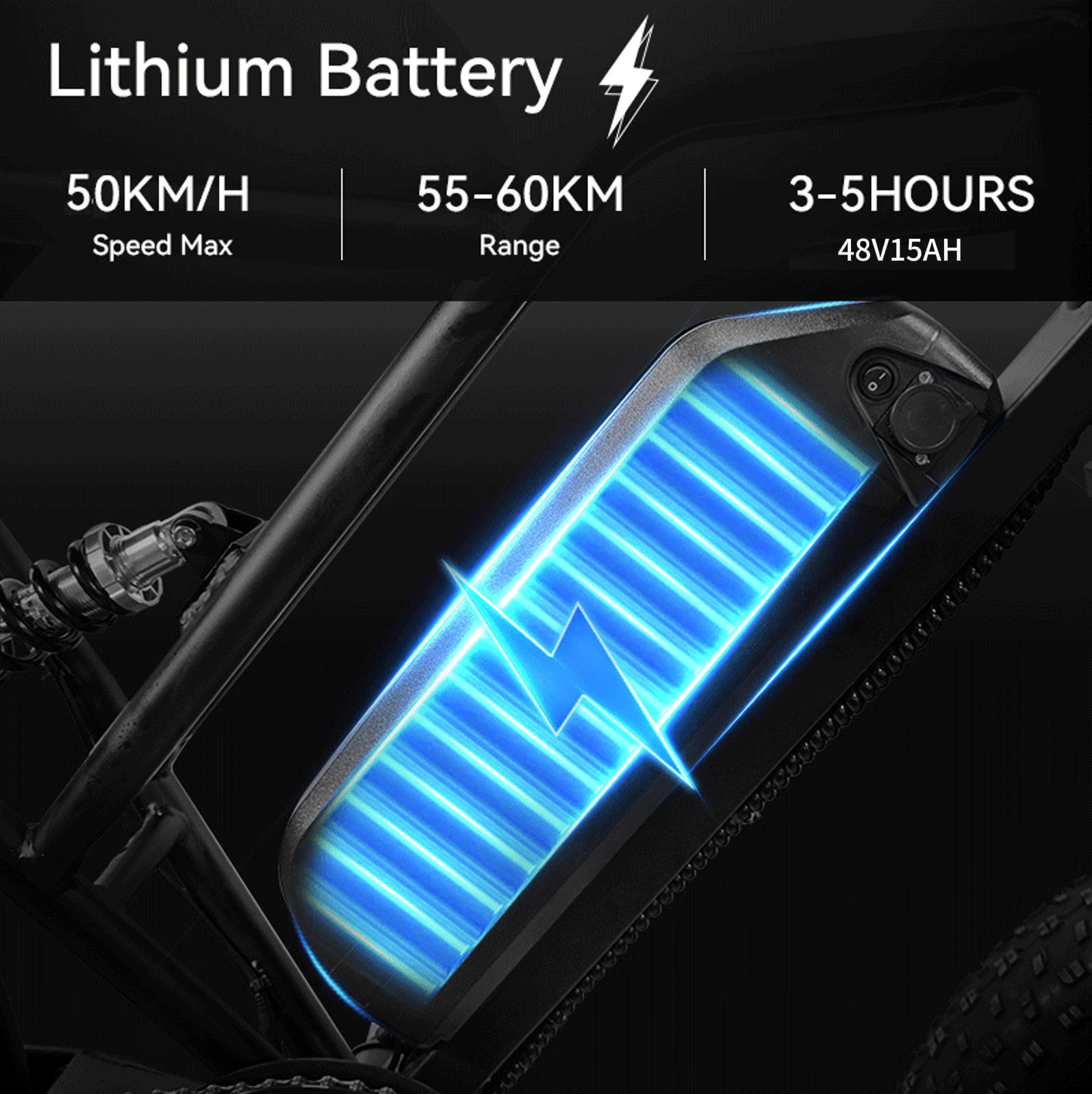 G60 Adults Electric Bike for Mountains