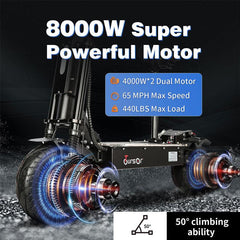 High-Speed Foldable Toursor Adult Electric Scooter - Electric Scooter 