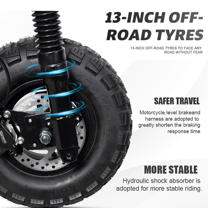 Arwibon GT06 Leistungsstarker, faltbarer Elektroroller für Erwachsene